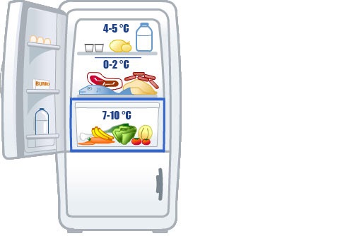 La conservazione degli alimenti in frigorifero