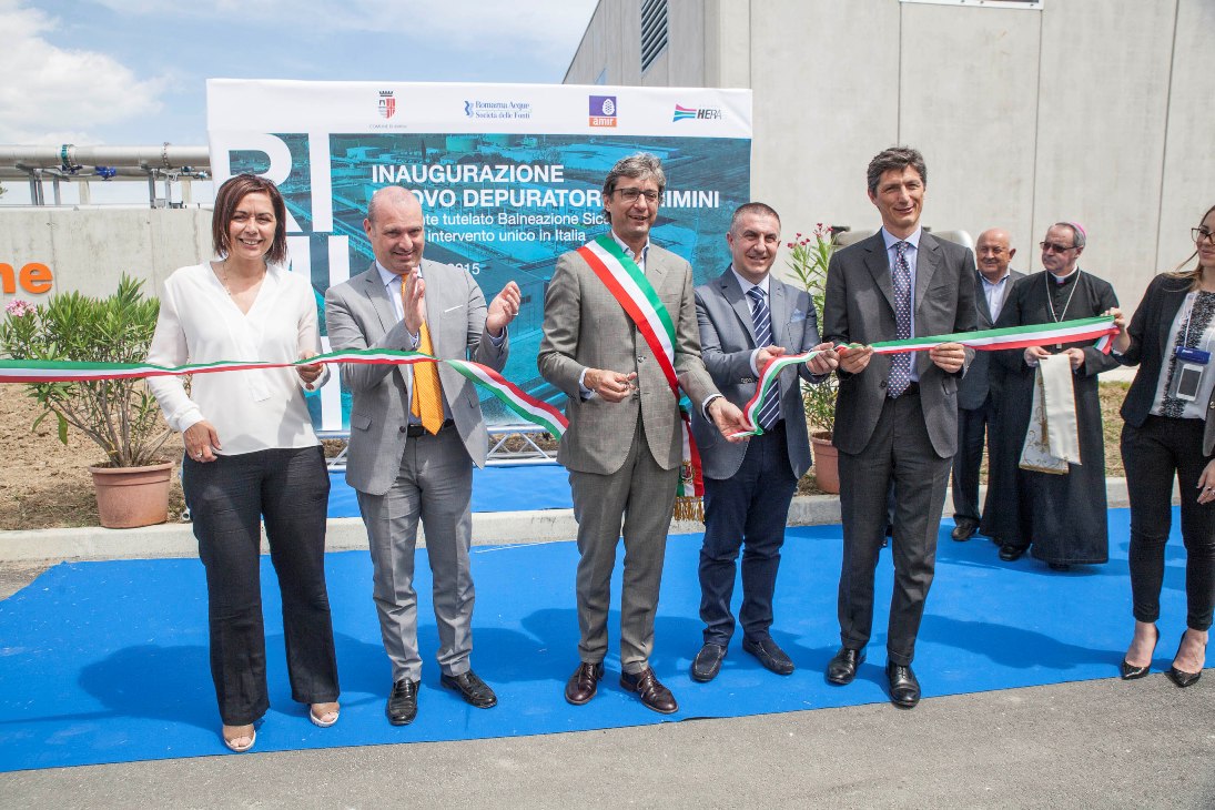 Ambiente, inaugurato il nuovo depuratore a difesa del mare di Rimini